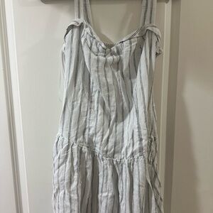 Abercrombie Striped Sleeveless Dress with built in shorts with pockets